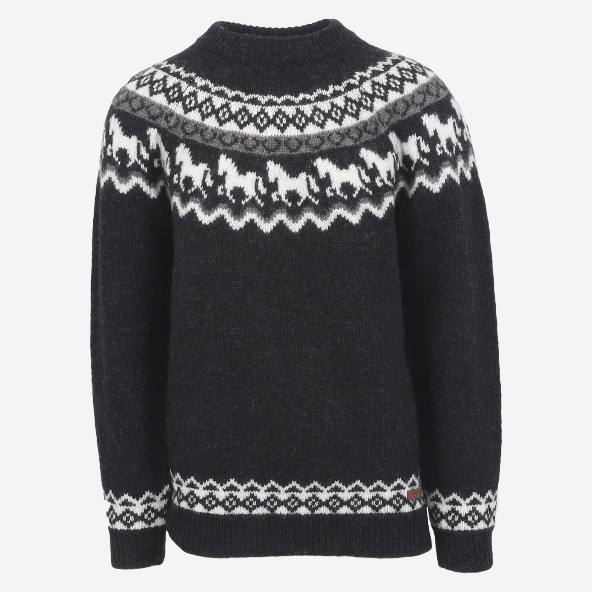 Sleipnir horse pattern wool sweater